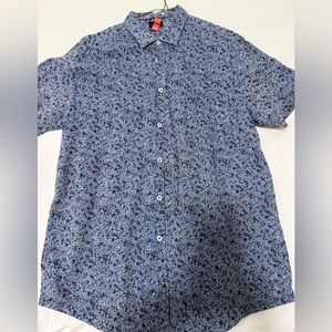Good Man Brand Blue Patterned Button Down Shirt